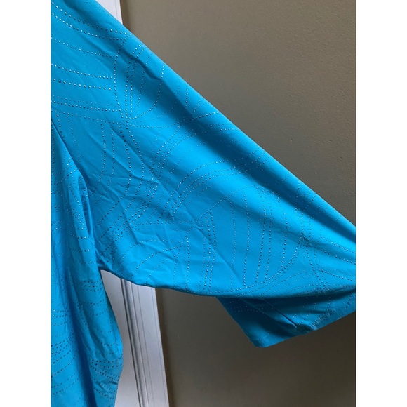 Maggie Barnes Light Turquoise Embellished Top - Picture 3 of 5